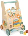 Produktbild: small foot Lauflernwagen „Safari“ aus Holz, 3 Seiten, Räder mit Gummiringen, Lau