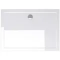 Produktbild: doporro Duschwanne Duschtasse flach aus Acryl Rechteckig DIN-Anschlüsse Faro2, Rechteckig weiß 90 cm x 4 cm x 120 cm
