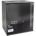 Produktbild: HMF 65712-02 Netzwerkschrank, Serverschrank 19 Zoll | 12 HE | 400 mm Tiefe | Glastür | Schwarz
