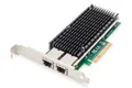 Produktbild: DIGITUS 10Gbps Dual Port Ethernet Server adapter PCIe X8 Intel X540 BT2