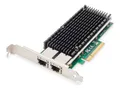 Produktbild: DIGITUS Netzwerkkarte 10Gbps Dual Port Ethernet RJ45 Intel X540 - Netzwerkkarte - 10.000 Mbps