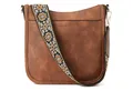 Produktbild: LuxusKollektion Umhängetasche Handtasche Damen mittelgroß leder Schultertasche Crossbody Bag