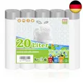 Produktbild: XIQIYY 20L Müllbeutel mit Zugband und Griffen,Müllsäcke mit Tragegriff 60 Stück