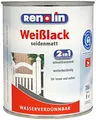 Produktbild: Renolin 750 ml Weißlack 2in1 Seidenmatt, wasserverdünnbar, wetterbeständig, innen & außen