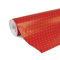Produktbild: Clairefontaine 201402C Geschenkpapier Alliance (große Breite, 50 x 0,70m, 60g/qm, ideal für Ihre Geschenke) 1 Rolle rote punkte