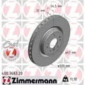 Produktbild: 2x ZIMMERMANN Bremsscheibe 400.3683.20