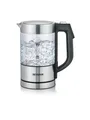 Produktbild: SEVERIN Wasserkocher WK 3458 - brushed stainless steel/glass - Gebürstetes Rostfreies Stahl/Glas - 1100 W