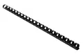 Produktbild: Exacompta - Ref 75401E – Bindekämme – 12 mm dick, 21 Ringe, geeignet für A4-Dokumente, für ca. 65–90 Blatt, PVC-Material, schwarz (100 Stück)