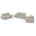 Produktbild: Beautysofa Sitzgarnitur, Beige, Leder, 225x88x98 cm, Wohnzimmer, Sofas & Couches, Sitzgarnituren