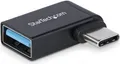 Produktbild: StarTech.com Right Angled USB-C to USB-A Adapter, USB 5Gbps, Compact USB-C Male to USB-A Female Adapter, Metal Housing, M/F - USB-Adapter - 24 pin USB-C (M) rechtwinklig zu USB (W) - USB 3.2 Gen 1 - 5 V - 3 A - Passiv, up to 5 Gbps data transfer rate - Sc (USB31CAADGCPRA)
