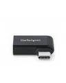 Produktbild: StarTech.com Right Angled USB-C to USB-A Adapter USB 5Gbps Compact Male Female Metal Housing M/F USB-Adapter 24 pin M rechtwinklig zu W 3.2 Gen 1 5 V 3 A Passiv up 5 Gbps data transfer rate Schwarz (USB31CAADGCPRA)