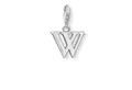 Produktbild: THOMAS SABO Charm-Einhänger 0197-001-12 Charm-Anhänger Buchstabe W Sterling-Silber