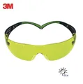 Produktbild: 3M Schutzbrille gelb SecureFit400 Bügel schwarz grün PC gelb EN166 EN172
