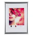Produktbild: IDEAL TREND Moderner Bilderrahmen mit echtem Glas für wertvolle Erinnerungen Bilder Foto Rahmen mit abgerundetem Profil: Farbe: Silber | Format: 21x29,7 (DIN A4)