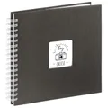 Produktbild: Hama Fotoalbum 28x24 cm (Spiral-Album mit 50 weißen Seiten, Fotobuch mit Pergamin-Trennblättern, Album zum Einkleben und Selbstgestalten) schwarz
