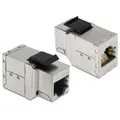Produktbild: Delock Keystone Modul RJ45 Buchse > RJ45 Buchse Cat.6 # 86141
