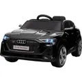 Produktbild: HOMCOM Elektro Kinderauto 12V Elektrofahrzeug Audi E-tron Elektroauto mit Fernbedienung, Sicherheitsgurt, Musik (MP3/USB/TF), Kinderfahrzeug für K... - Schwarz