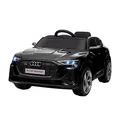 Produktbild: HOMCOM Elektro Kinderauto 12V Elektrofahrzeug Audi E-tron Elektroauto mit Fernbedienung, Sicherheitsgurt, Musik (MP3/USB/TF), Kinderfahrzeug für Kinder 3-5 Jahre, 3-5 km/h, Schwarz