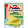 Produktbild: Schwammtuch Spontex Classic PEFC 18 x 25 cm 5er Pack saugstarkes Schwammtuch, biologisch abbaubar, recycling 19.200.216