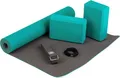 Produktbild: Yoga Set FLOW Yogamatte mit Block & Gurt petrol