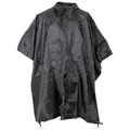 Produktbild: Regenponcho schwarz Rip Stop 144x223 cm Camping Survival Outdoor Poncho Tarp MFH