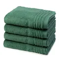 Produktbild: Vossen - 4 teiliges Frottier-Set - Vienna Style Supersoft (4 X Handtuch im Set) - 620 g/m2 - Baumwolle - Frottee - saugstark - weich und flauschig - Evergreen