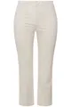 Produktbild: Ulla Popken große Größen Hosen 52 offwhite Hose schmales Bein Elastikbund Biesen