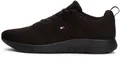Produktbild: Tommy Hilfiger Herren Runner Sneaker Corporate Knit Rib Runner Sportschuhe, Schwarz (Black), 44