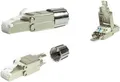 Produktbild: LogiLink MP0080 - CAT.8.1 feldkonfektionierbarer RJ45 Stecker Drahtverbinder Grau - Edelstahl (MP0080)