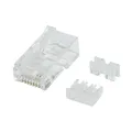 Produktbild: LogiLink MP0080 RJ45-Modularstecker Cat.6A UTP mit Einfädelhilfe, 50 Stk.