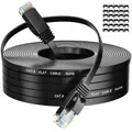 Produktbild: Lan Kabel 30 Meter Cat 6 Flach Wlan Kabel High Speed Netzwerkkabel Dünn Lanka...