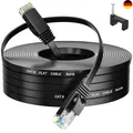 Produktbild: Internetkabel 30m Cat 6, Flaches WLAN Kabel, High Speed Netzwerkkabel für Router