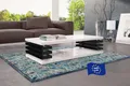 Produktbild: designimpex Carl Svensson Couchtisch DC-3 Weiß Hochglanz/Schwarz Hochglanz 120x60cm mit Ablage modern stabil vielseitig Wohnzimmertisch Beistelltisch Sofatisch robust Wohnzimmer ohne Rollen