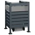 Produktbild: Westmann Metall Mülltonnenverkleidung Planum 1x240 L Anthrazit Mix 90x90x120 cm - Grau