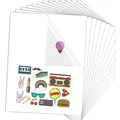 Produktbild: Stickerpapier A4 25 Blatt Transparent selbstklebend Vinyl Druckpapier Drucker