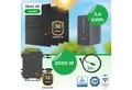Produktbild: Paket.ag Balkonkraftwerk 1840W mit 2000W Wechselrichter & 2,24kWh Speicher–Komplettset, (1-St)