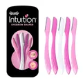 Produktbild: WILKINSON SWORD - Intuition Augenbrauenformer | Trimmt und entfernt Gesichtsbehaarung | Dermaplaning-Werkzeug | Packung mit 5 Einwegrasierern