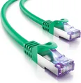 Produktbild: deleyCON 0,25m CAT7 Netzwerkkabel - 10 Gigabit - RJ45 Patchkabel Ethernet Kabel (Kupfer, SFTP PiMF Schirmung) - für Highspeed LAN DSL Switch Modem Router Patchpanel CAT7 CAT6 CAT5 - Grün