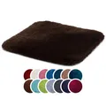 Produktbild: liebling Superior Badteppich mit Anti-Rutsch-Beschichtung, 100% Polyester (Mikrofaser), 50 x 45 cm, 30 Grad waschbar, Fußbodenheizung geeignet, Farbe: Dunkelbraun