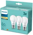 Produktbild: Philips LED 60W A60 E27 WW FR ND 3PF 3er LED-Leuchtmittel