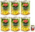 Produktbild: Italian Gourmet Ananas a fette in succo frutta Dose geschnitten 6 x 565g | Dolce e pronta da servire, eingelegt im eigenen Saft, ideale per dessert, Gesamtnettogewicht 3,39 kg + Kostenlos Polpa 400g