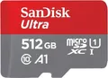 Produktbild: SD MicroSD Card 512GB SanDisk Ultra Class 10 inkl. Adapter