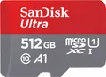 Produktbild: SanDisk Ultra microSDXC A1 512GB 150MB/s Adapt.SDSQUAC-512G-GN6MA