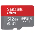 Produktbild: SanDisk Ultra 512 GB microSDXC Speicherkarte Kit (2022) bis 150 MB/s C10, U1, A1 SDSQUAC-512G-GN6MA