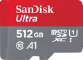 Produktbild: SanDisk Ultra microSDXC Speicherkarte 512GB + SD Adapter SDSQUAC-512G-GN6MA