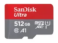 Produktbild: SanDisk microSDXC Ultra 512GB (A1/UHS-I/Cl.10/150MB/s) + Adapter 