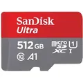 Produktbild: 512GB microSDXC-Karte+SD Adapter 150MB/s A1 Class 10 UHS-I, Speicherkarte