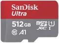 Produktbild: SanDisk microSDXC Ultra 512GB (A1/UHS-I/Cl.10/150MB/s) + Adapter 