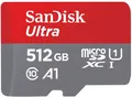 Produktbild: Sandisk microSDXC Ultra (512GB) + Adapter (Schwarz)
