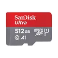 Produktbild: SanDisk Ultra microSDXC 512GB Speicherkarte + SD Adapter 150MB/s A1 Class 10 UHS